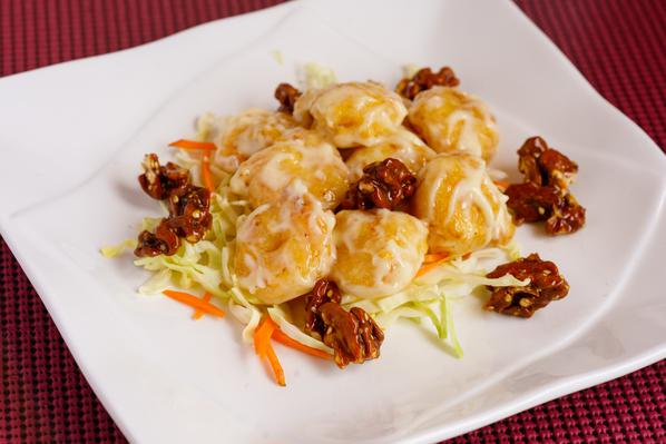 合 虾 Honey Walnut Shrimp