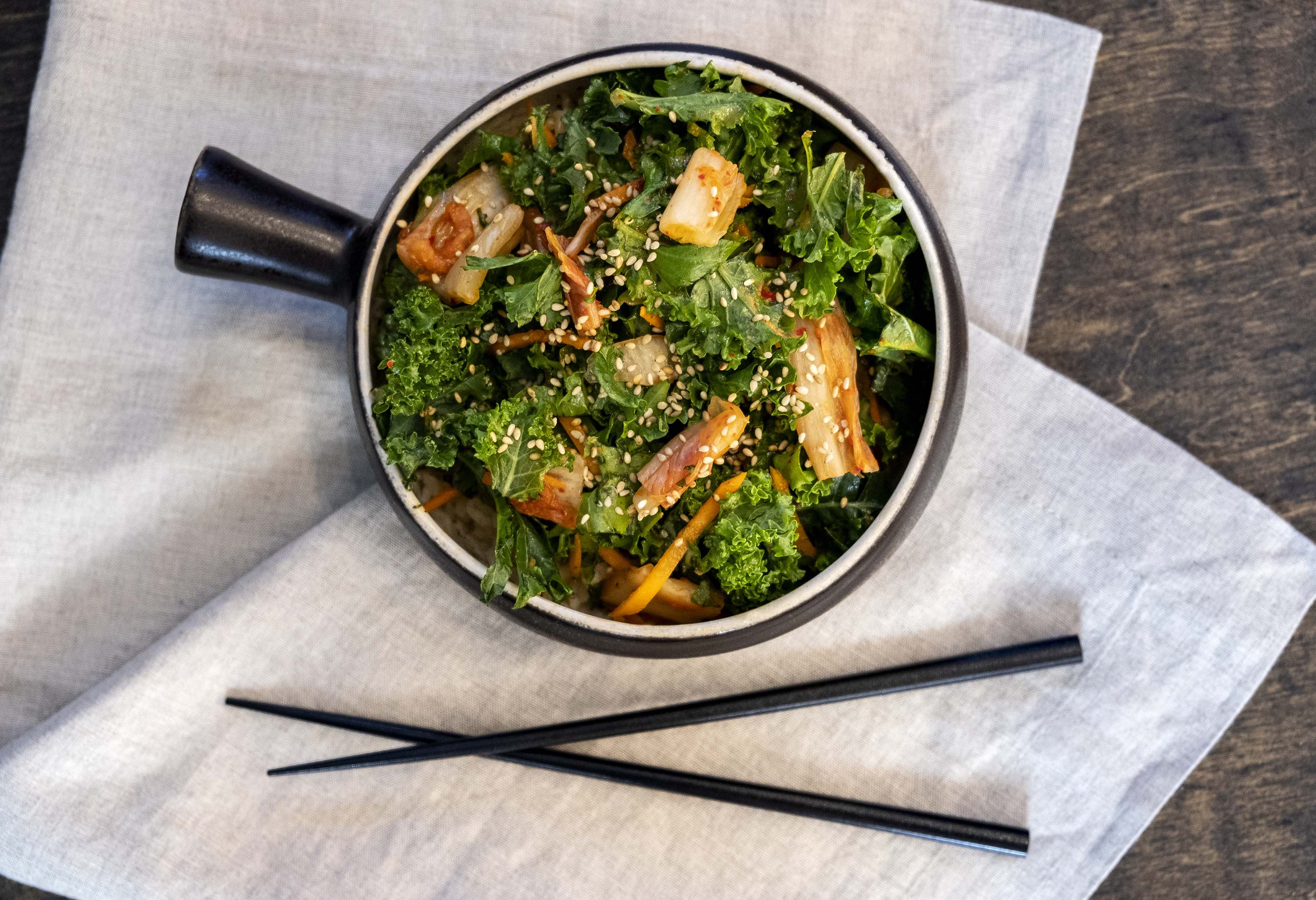 Miso Kale & Kimchi