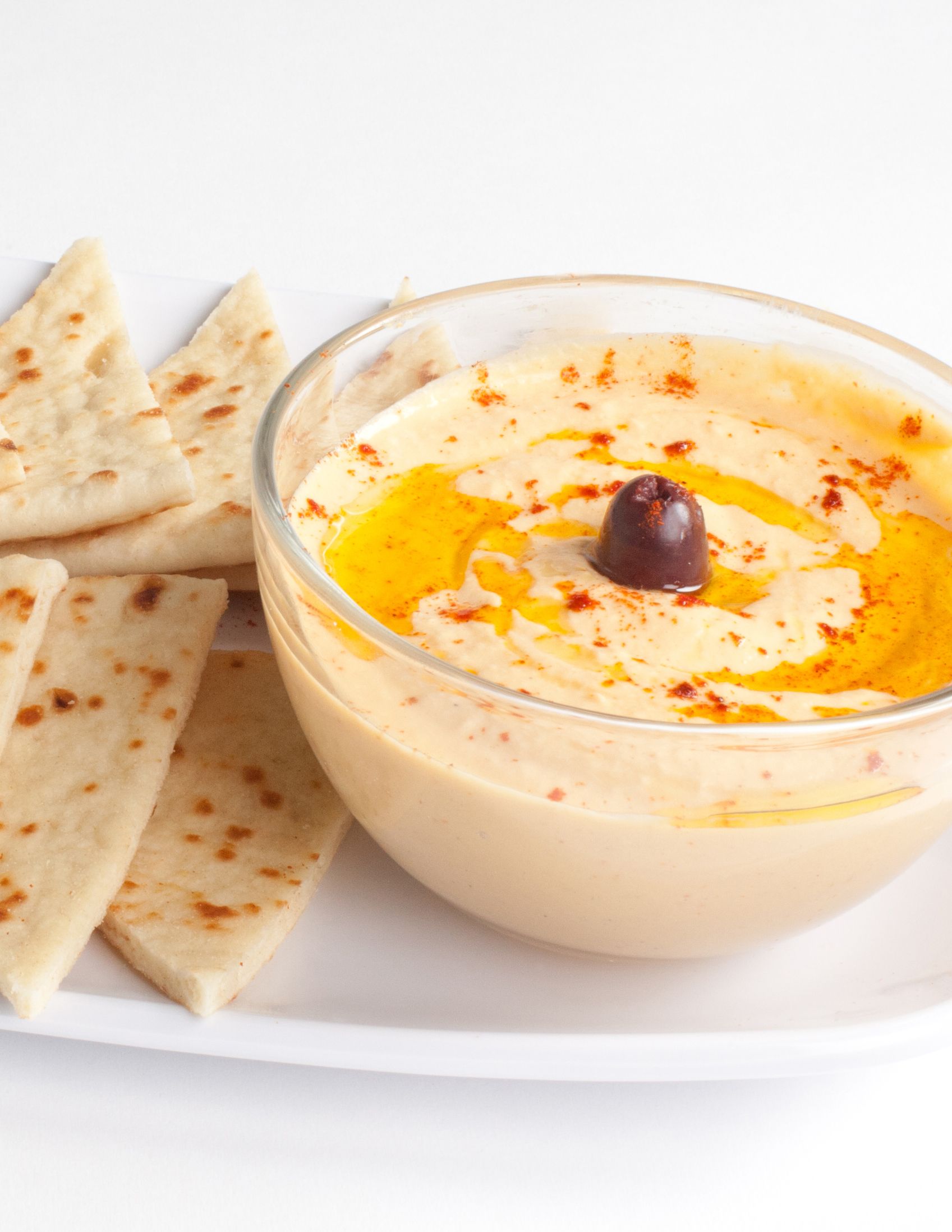 Hummus and House-Baked Pita Chips