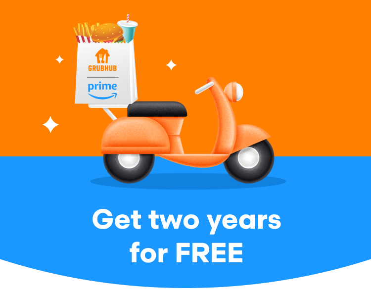 Get a Free Year of Grubhub Plus With an  Prime Membership and Receive  $15 Off an Order