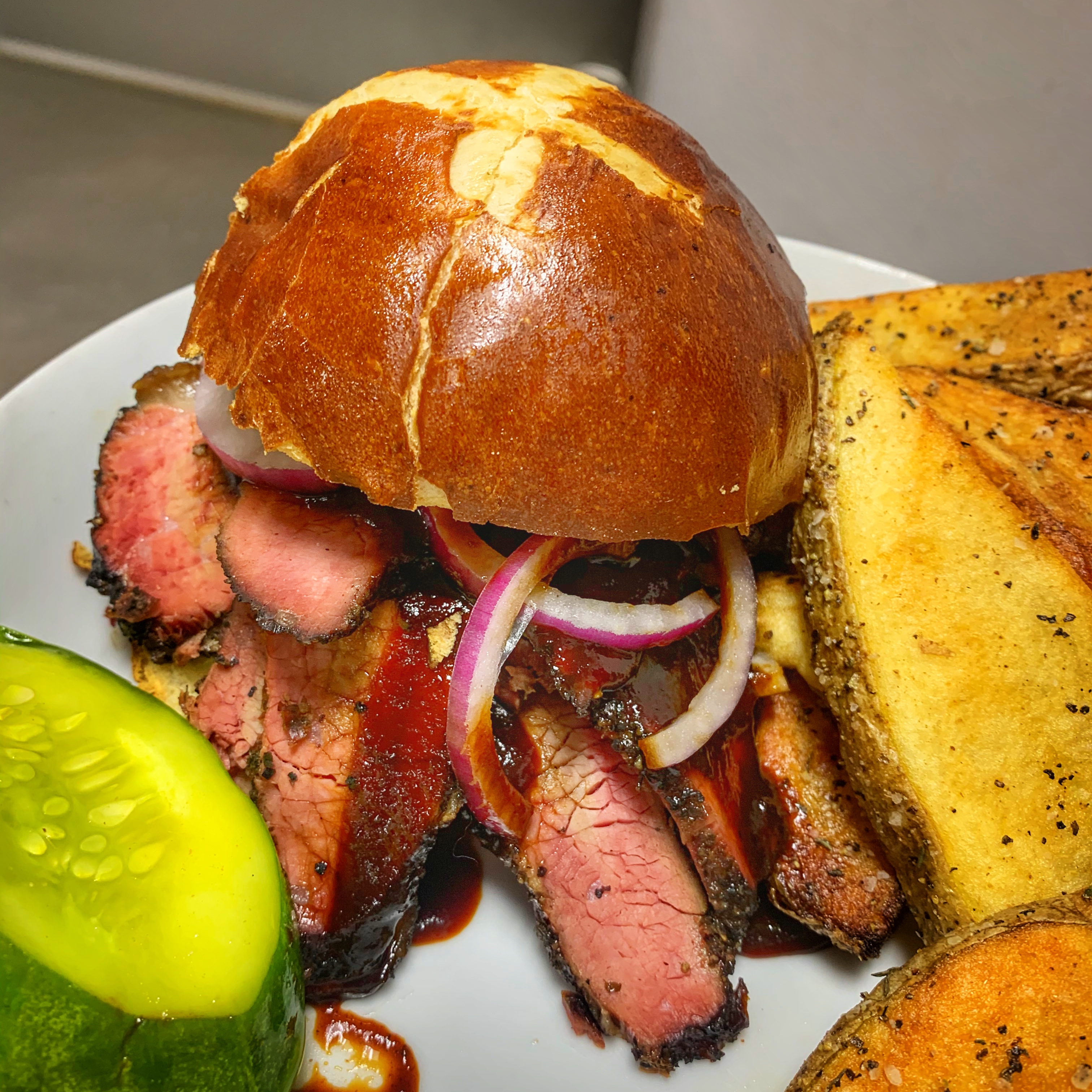 Order Brisket Sandwich  food online from Great Northern Bbq store, Providence on bringmethat.com