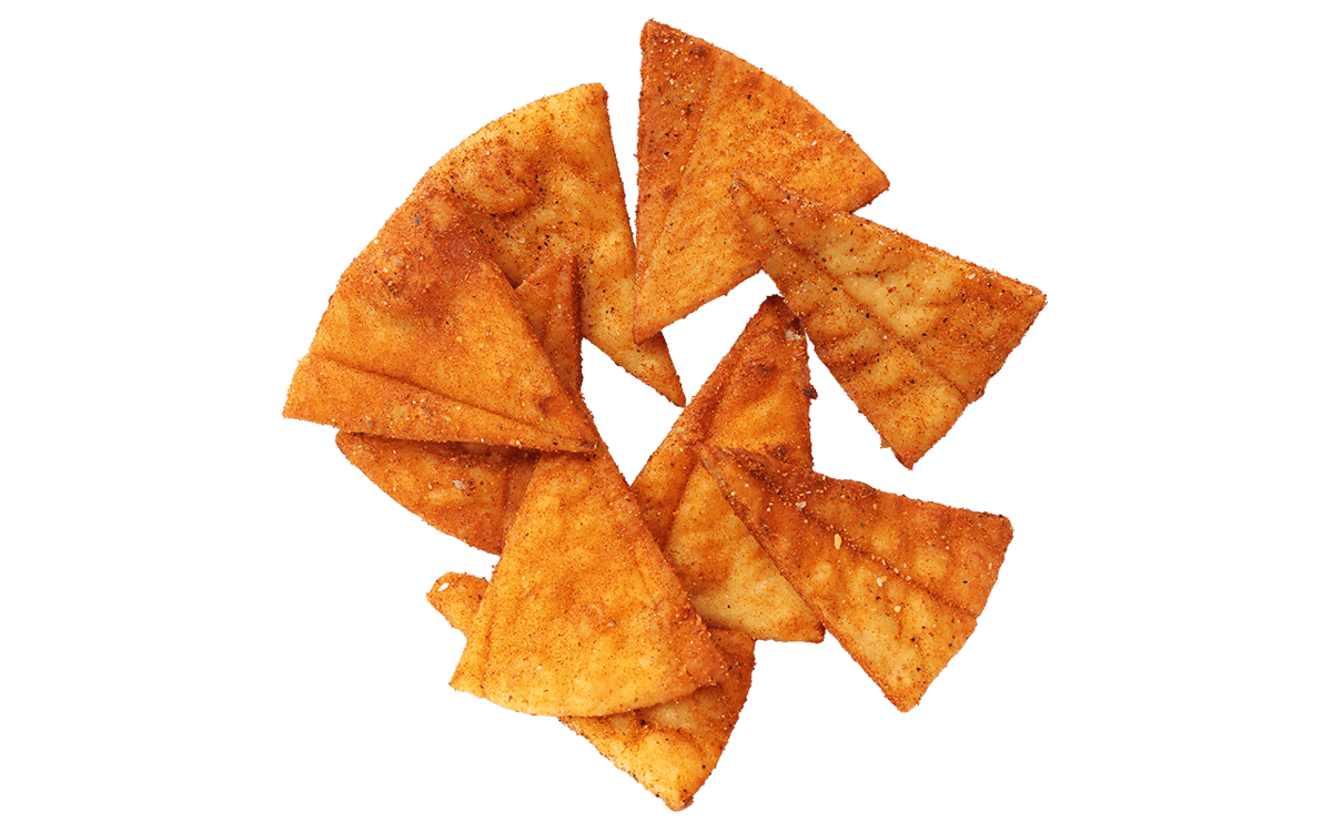 spicy shawarma chips from Mezeh Blacksburg
