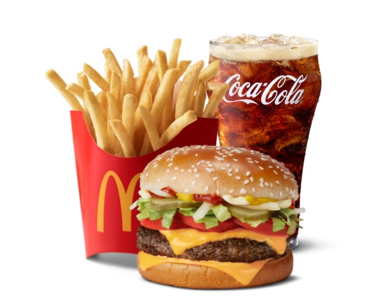 Order Quarter Pounder with Cheese Deluxe Meal food online from McDonald's store, Cincinnati on bringmethat.com