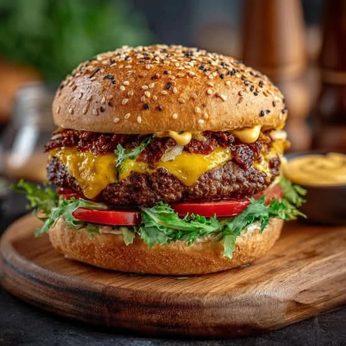 Beef Burger from TASTY PASTA PIZZA &GRILL
