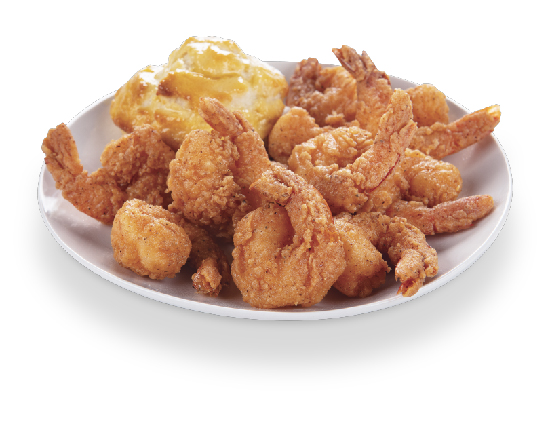 Order 10 PC Krispy Shrimp & (1) Biscuit Only food online from Krispy Krunchy Chicken store, Fullerton on bringmethat.com