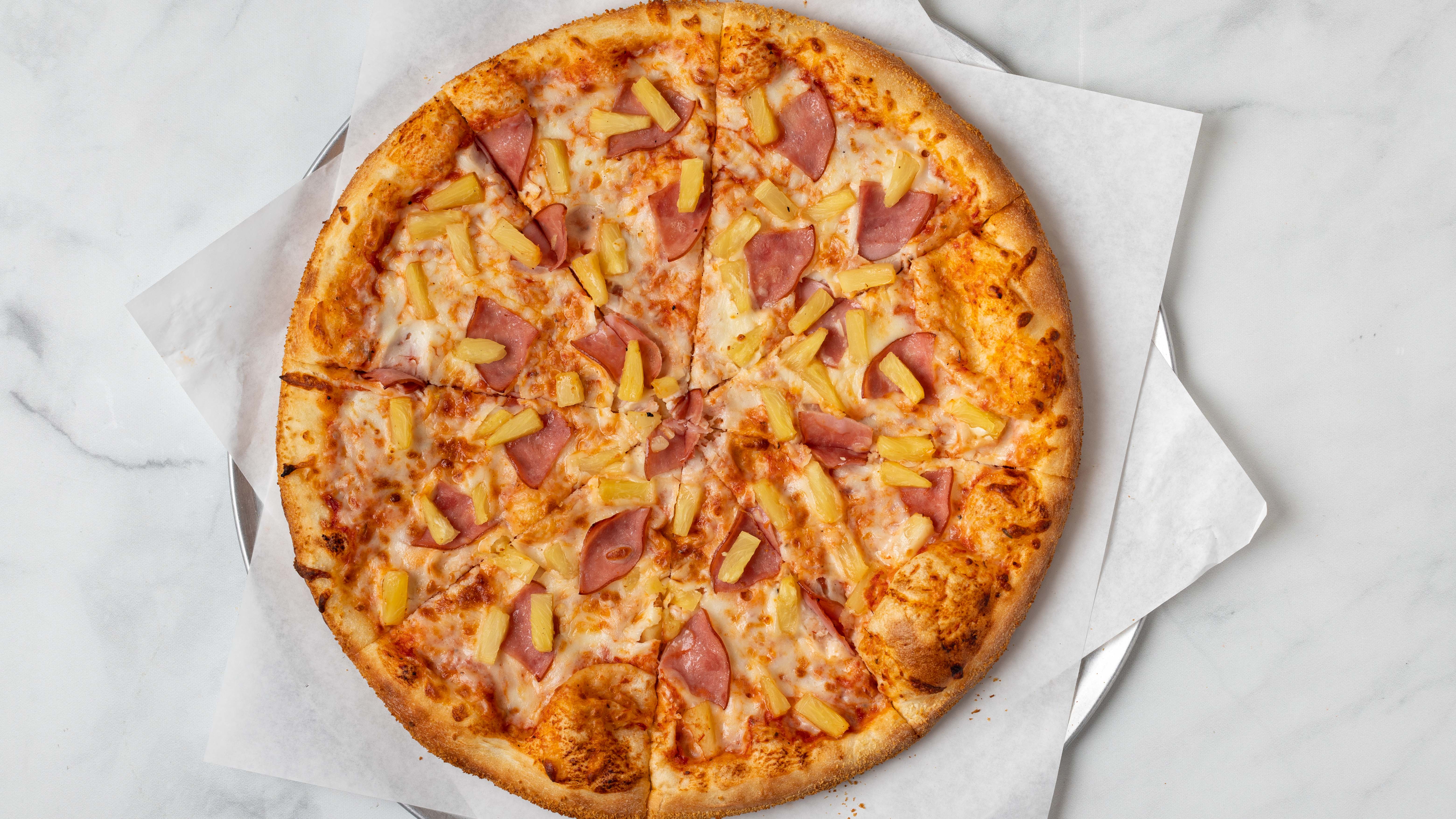 Order 2 Topping Pizza food online from World Cup Cafe store, Los Angeles on bringmethat.com