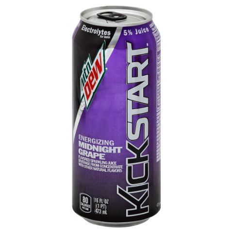 Order Mountain Dew Kick Start Midnight Grape 16oz food online from 7-Eleven store, Alexandria on bringmethat.com