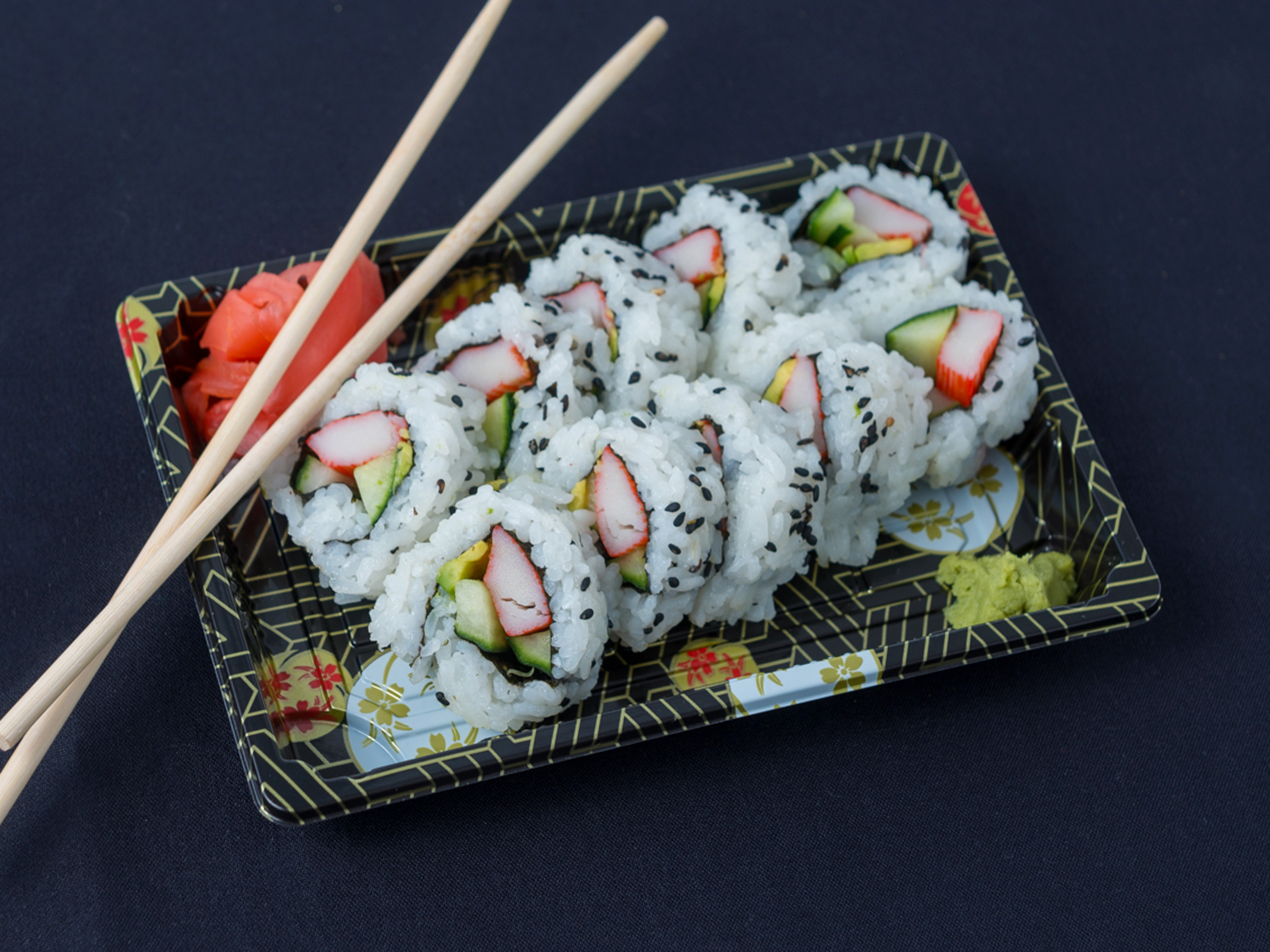 Order California Roll food online from Wok N Kebab Asian Street Fare store, Oviedo on bringmethat.com