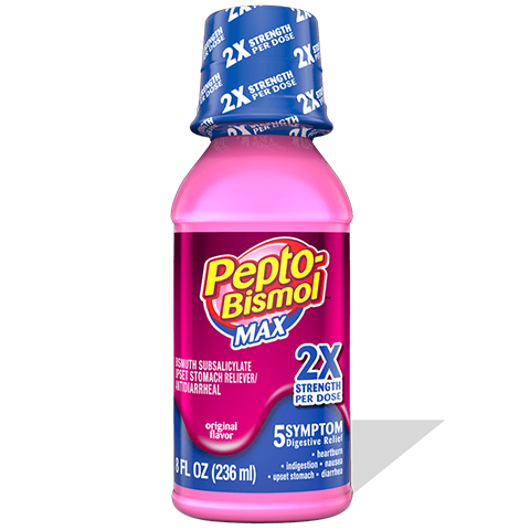 Order Pepto Bismol Max Strength 4oz food online from 7-Eleven store, Charlotte on bringmethat.com