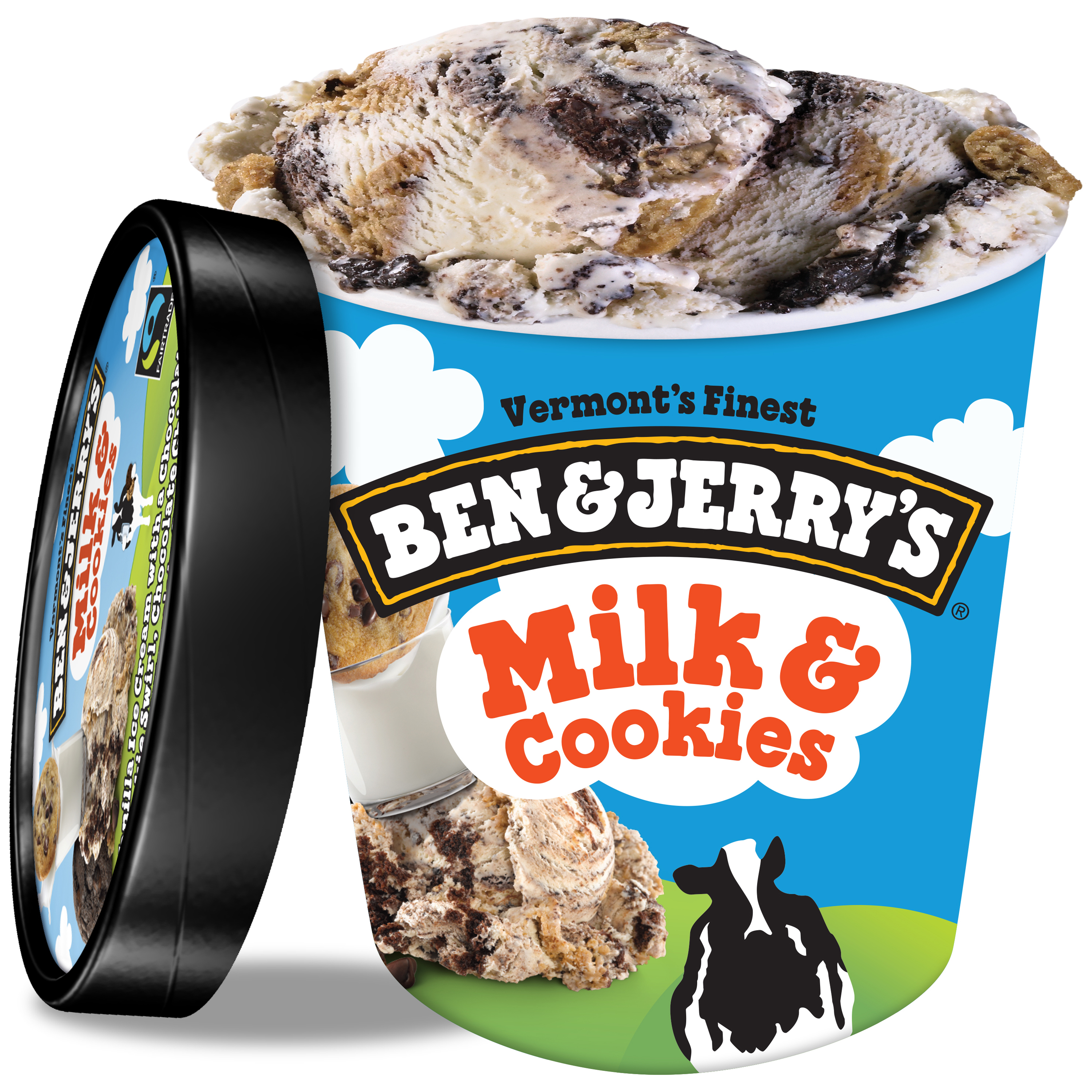 Order Ben & Jerry's Milk & Cookies Pint food online from The Ice Cream Shop store, Diamond Springs on bringmethat.com