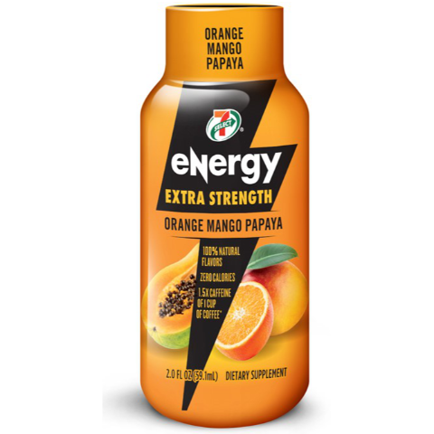 Order 7-Select Energy Shot Extra Strength Orange Mango Papaya 2oz food online from 7-Eleven store, Arlington on bringmethat.com