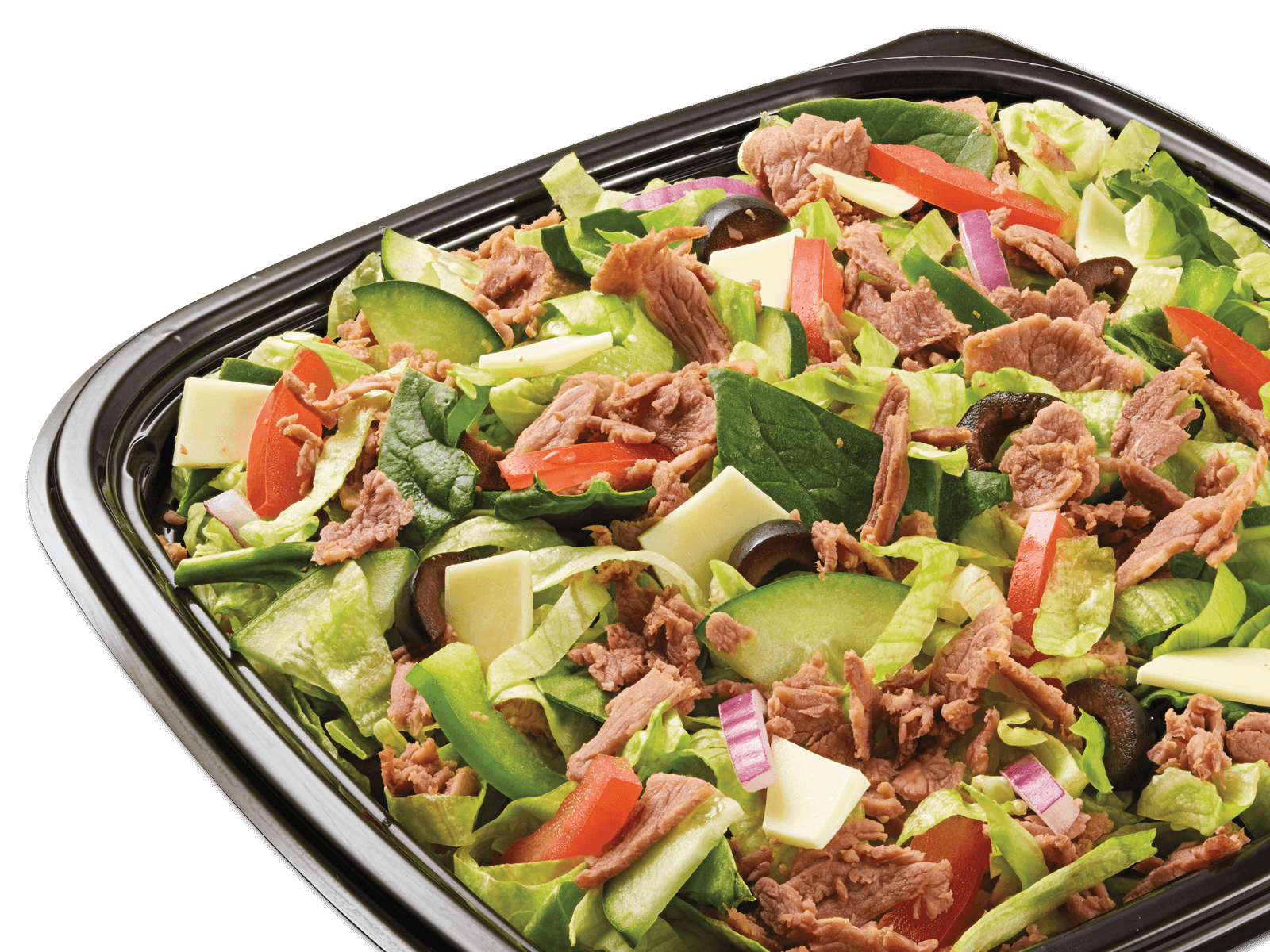 Order Steak & Cheese Chopped Salad food online from Subway Merrick-Blvd store, Queens on bringmethat.com