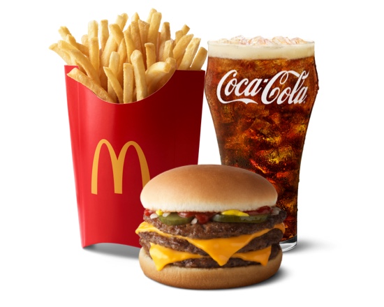 Order Triple Cheeseburger Meal food online from McDonald's store, Palmetto Bay on bringmethat.com