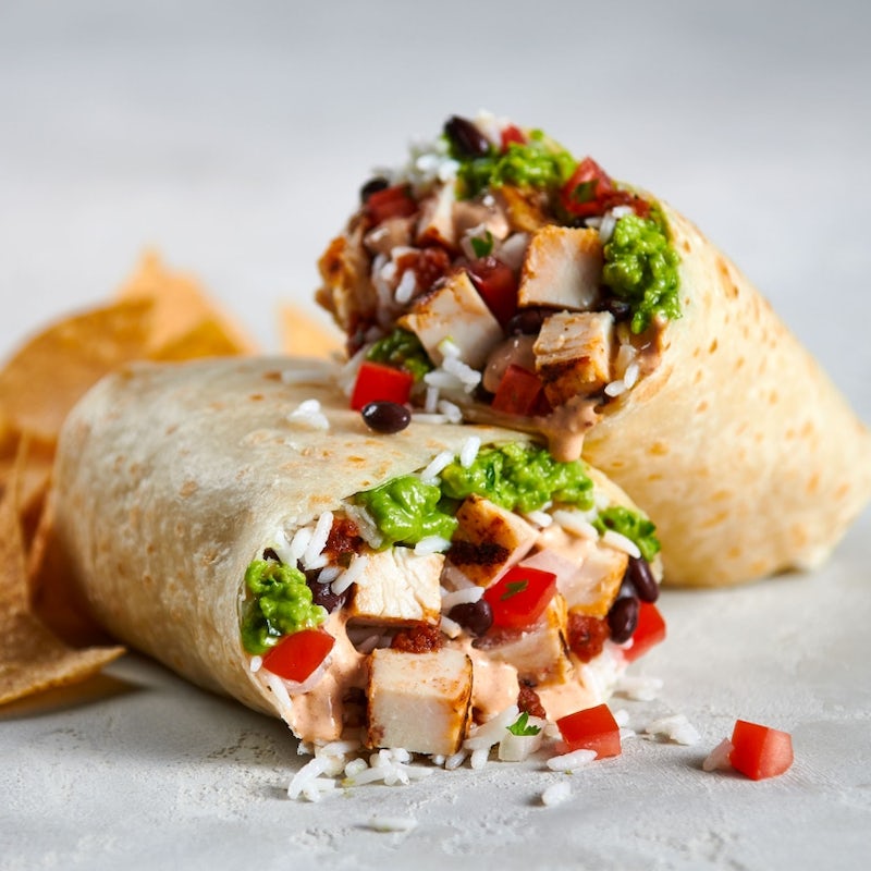Order Burrito Especial With Grilled All Natural Chicken food online from Rubio's store, Chandler on bringmethat.com