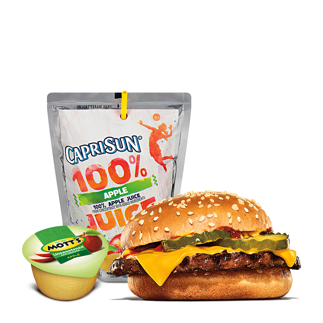 Order Cheeseburger King Jr Meal food online from Burger King store, New Port Richey on bringmethat.com