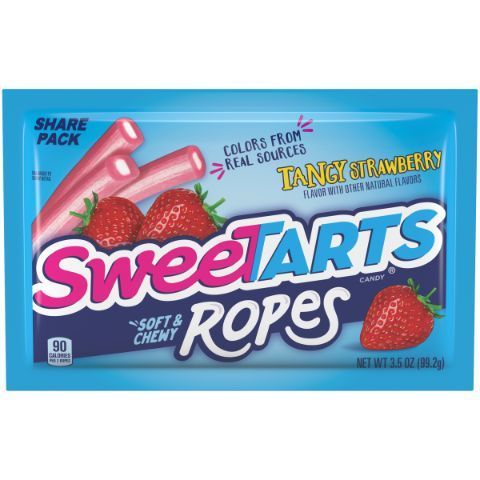 Order SWEETARTS Tangy Strawberry Soft & Chewy Ropes Candy 3.5oz Bag food online from 7-Eleven store, Aurora on bringmethat.com