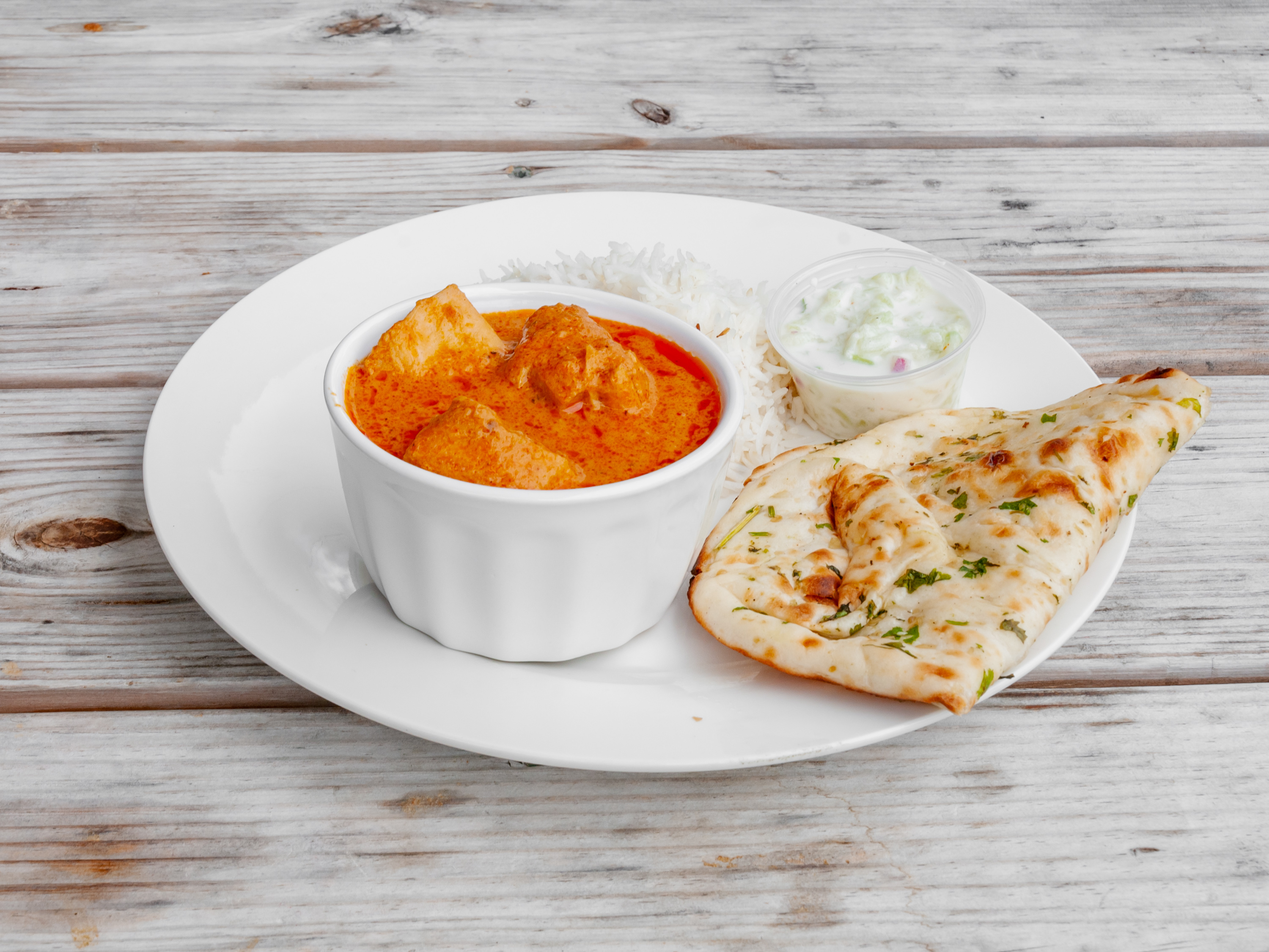 Order Butter Chicken Combo food online from Jaya's Indian Cuisine store, Southern Pines on bringmethat.com