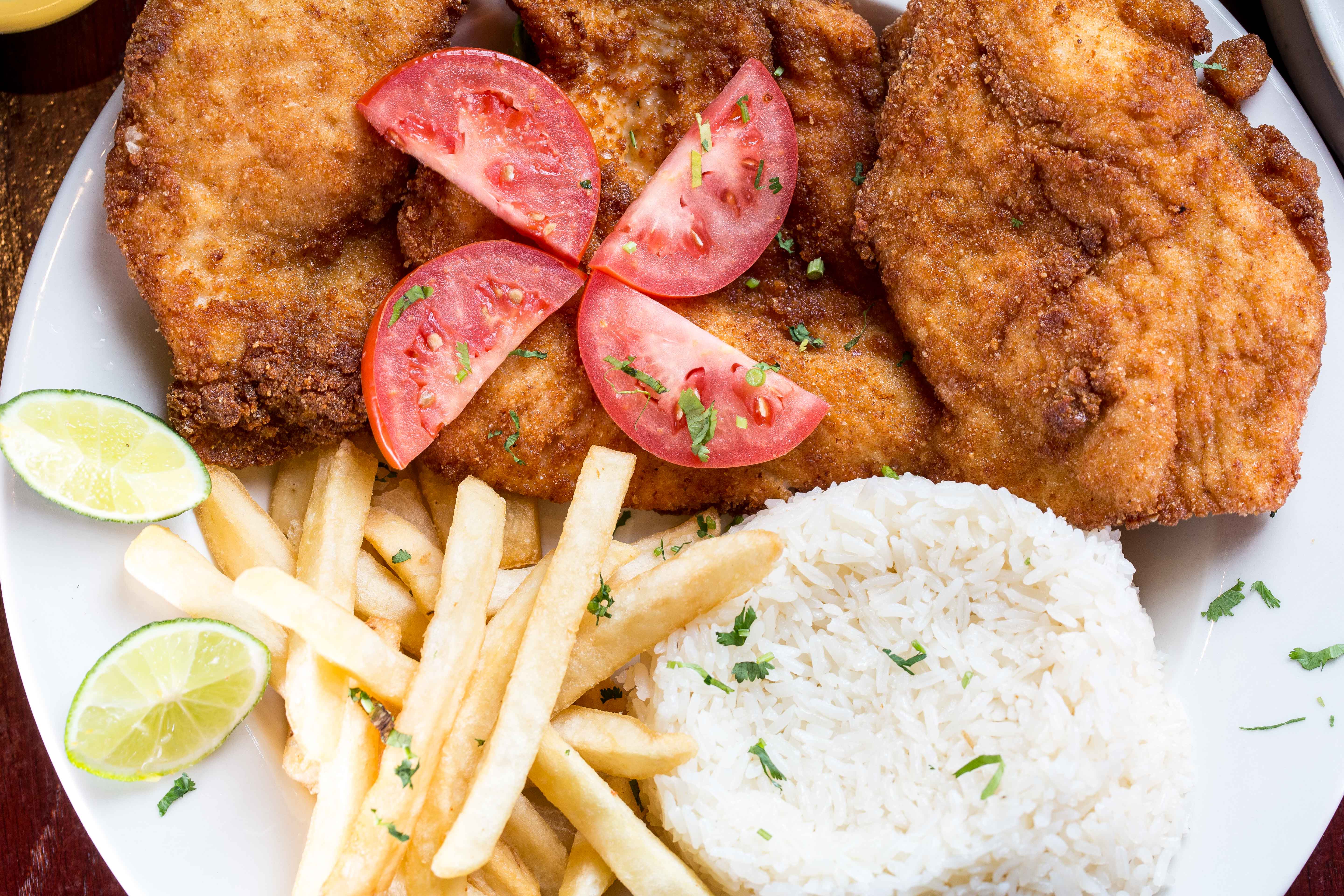 Order Milanesa de Pollo food online from Riko Peruvian Cuisine store, Queens on bringmethat.com