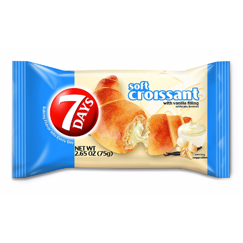 Order 7 Days Croissant Vanilla 2.65oz food online from 7-Eleven store, Natick on bringmethat.com