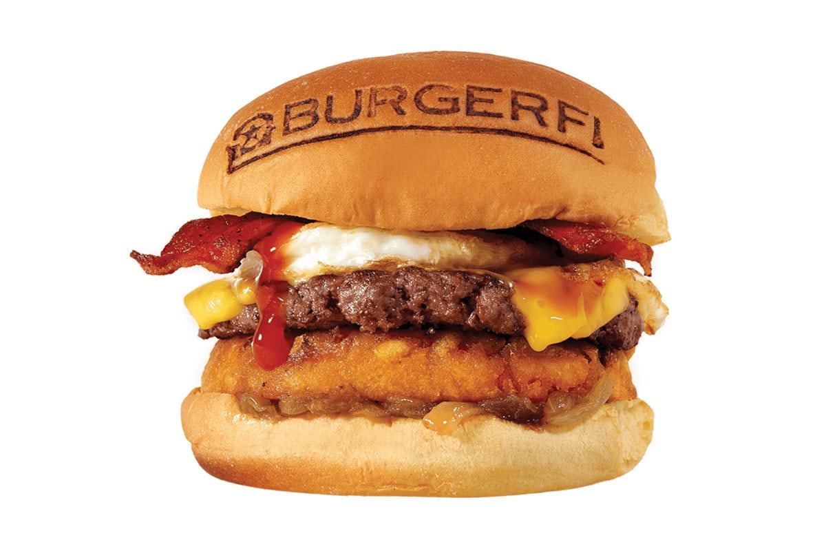 Order BREAKFAST ALL DAY BURGER food online from BurgerFi store, Latham on bringmethat.com