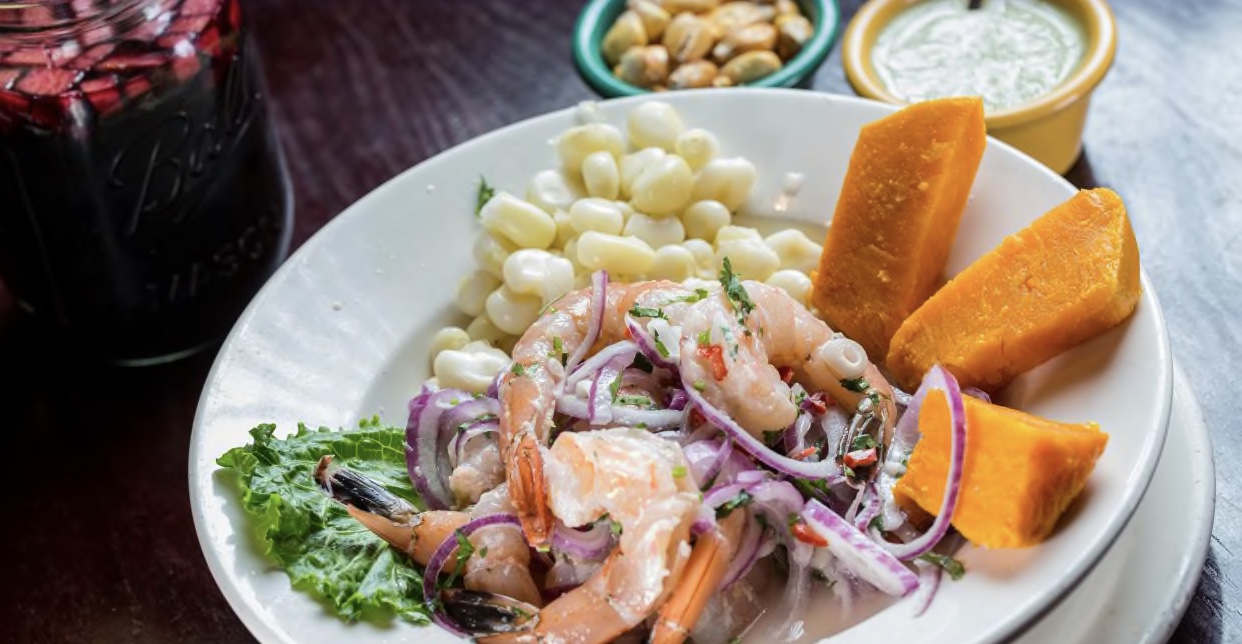 Order Ceviche de Camaron food online from Riko Peruvian Cuisine store, Queens on bringmethat.com