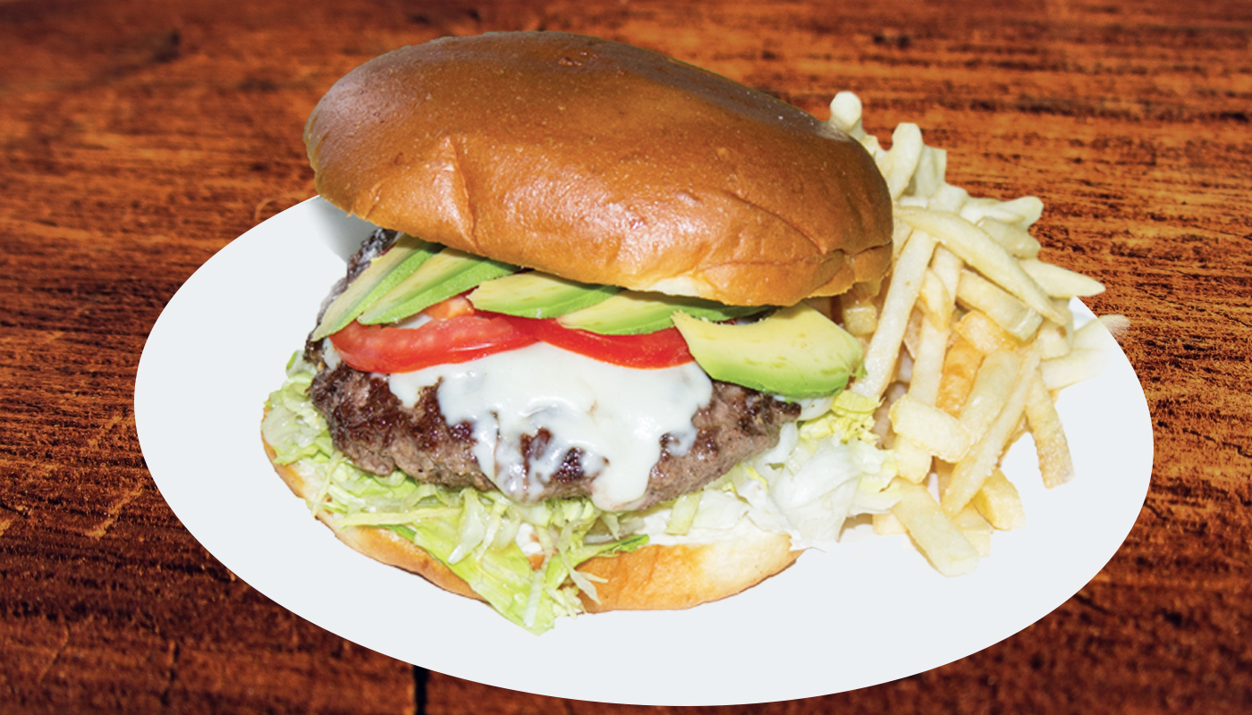 Order Avocado Cheeseburger and Fries food online from Pacheco Tacos store, Los Angeles on bringmethat.com