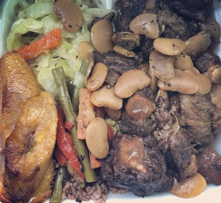 Order Oxtails Dinner food online from Little Jamaica Cuisine And Catering store, Augusta on bringmethat.com
