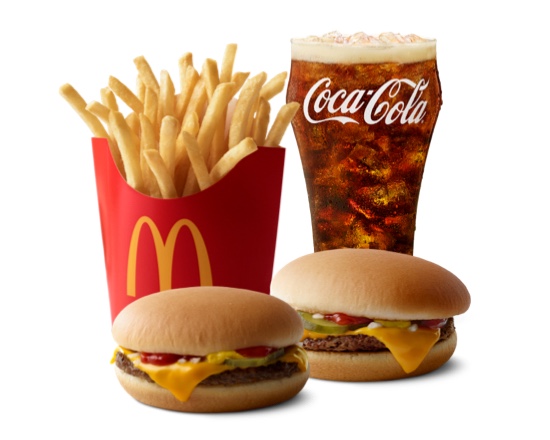Order 2 Cheeseburger Meal food online from McDonald's store, Hemet on bringmethat.com
