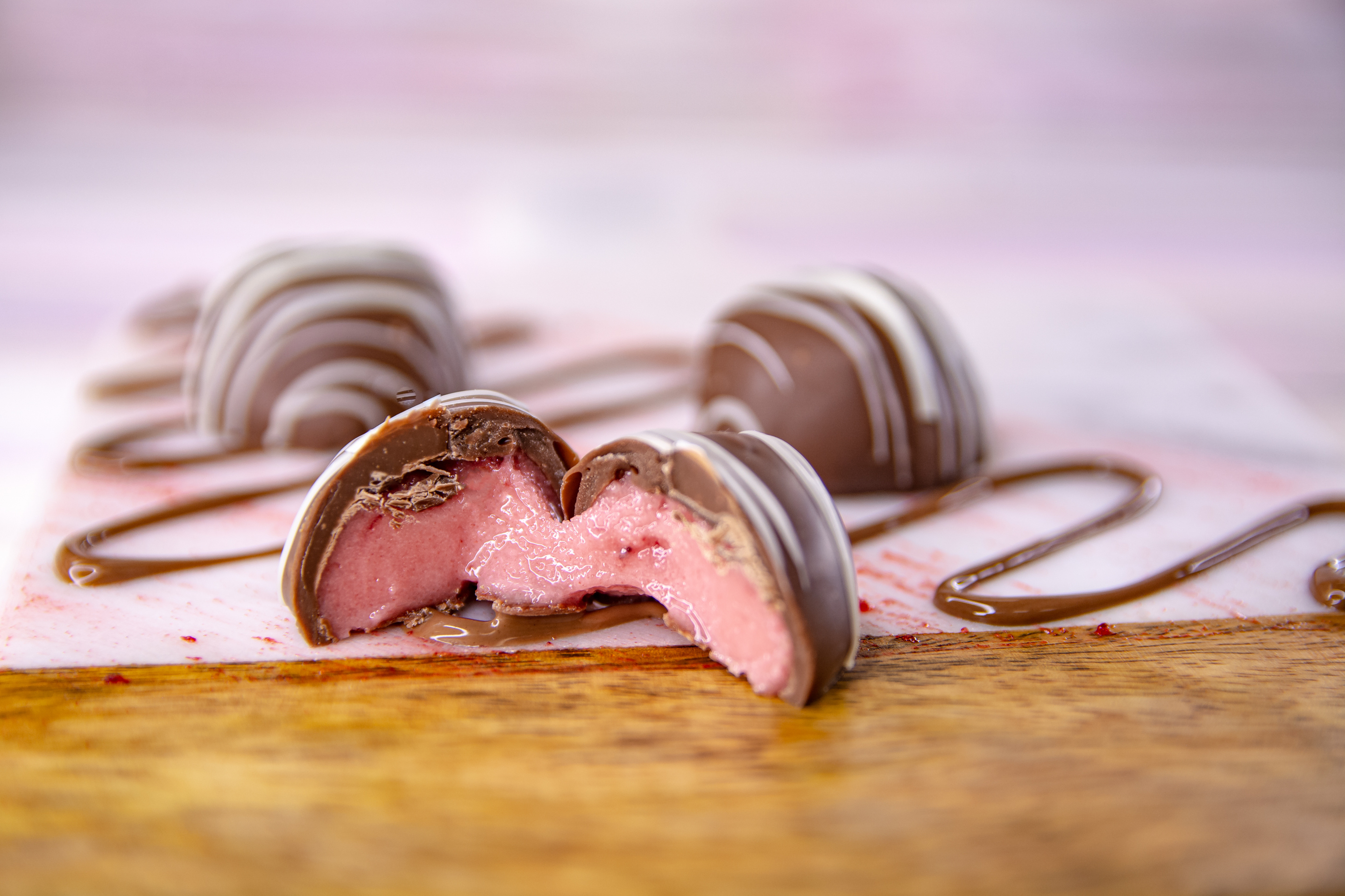 Order Strawberry Creams, Milk Chocolate food online from Wockenfuss Candies store, Columbia on bringmethat.com