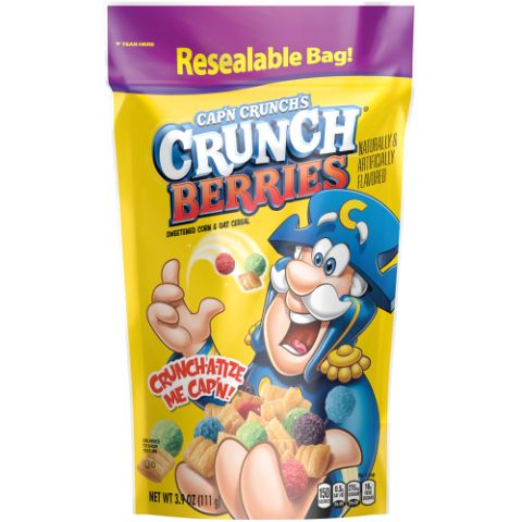 Order Cap'n Crunch Crunchberry Stand-up Pouch 3.9oz food online from 7-Eleven store, Natick on bringmethat.com