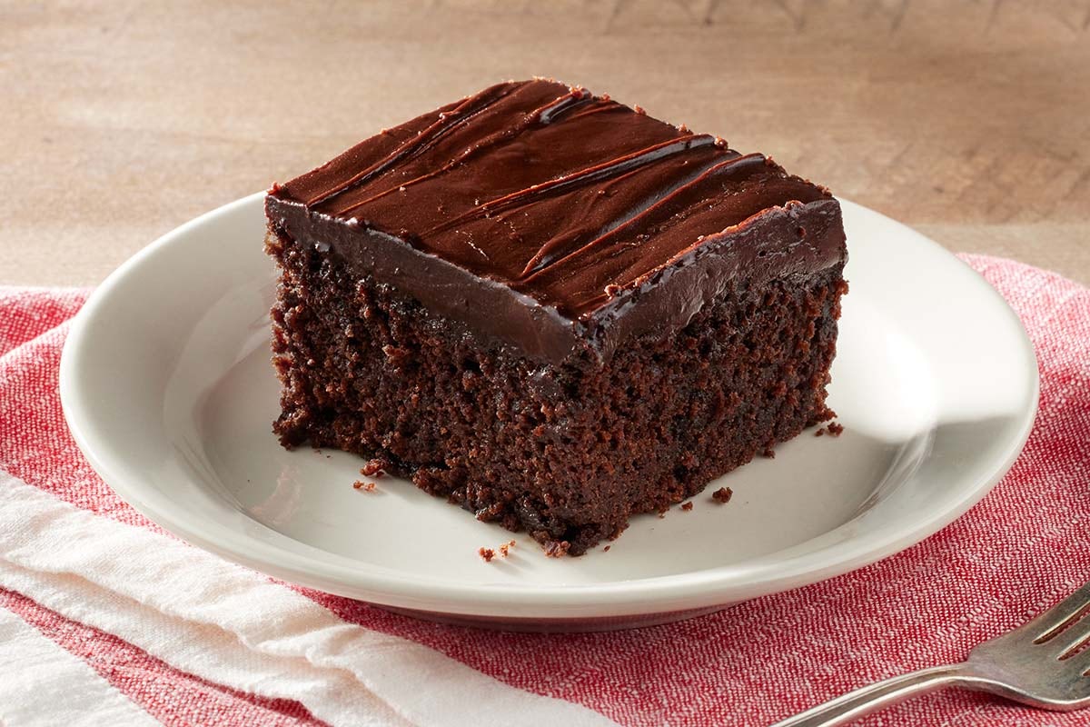 Order Double Chocolate Fudge Coca-Cola® Cake food online from Cracker Barrel store, Rochester on bringmethat.com