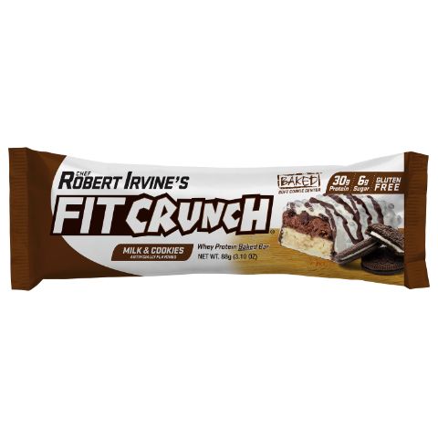 Order FITCrunch Baked Protein Bar Milk & Cookies 3.1oz food online from 7-Eleven store, Lynchburg on bringmethat.com