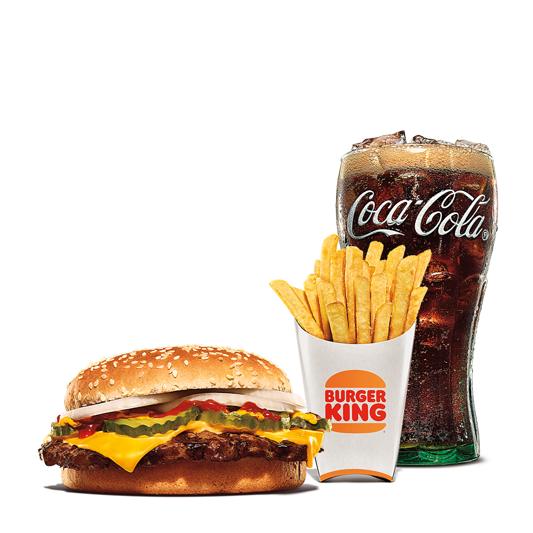 Order Single Quarter Pound King Meal food online from Burger King store, Yuba City on bringmethat.com