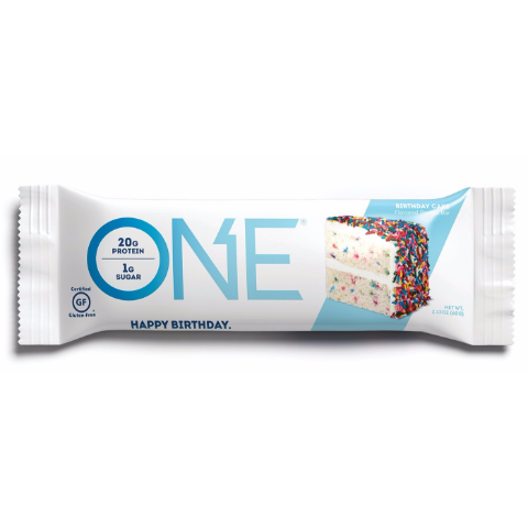 Order Oh Yeah! ONE Protein Bar Birthday Cake 2.1oz food online from 7-Eleven store, Natick on bringmethat.com
