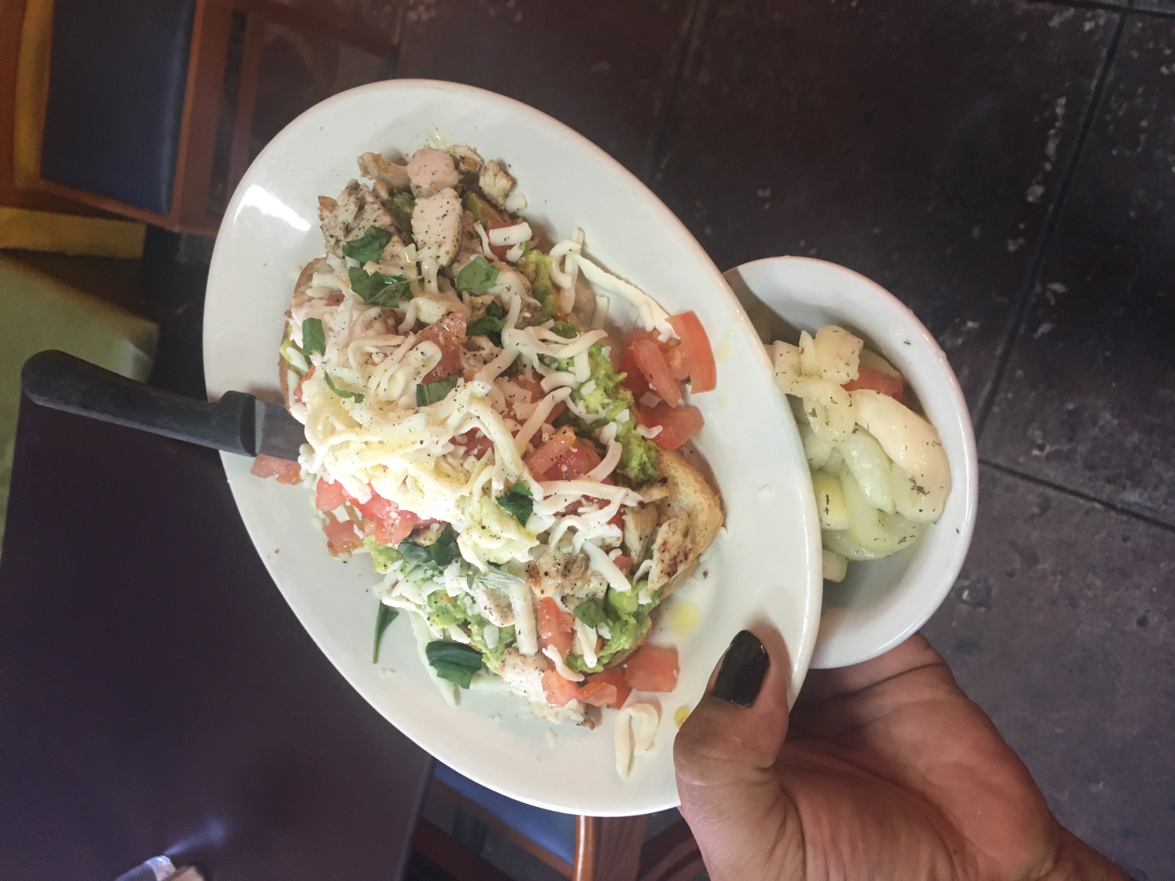 Order Chicken, Avocado and Tomato Sandwich food online from Street Level Cafe store, Los Angeles on bringmethat.com