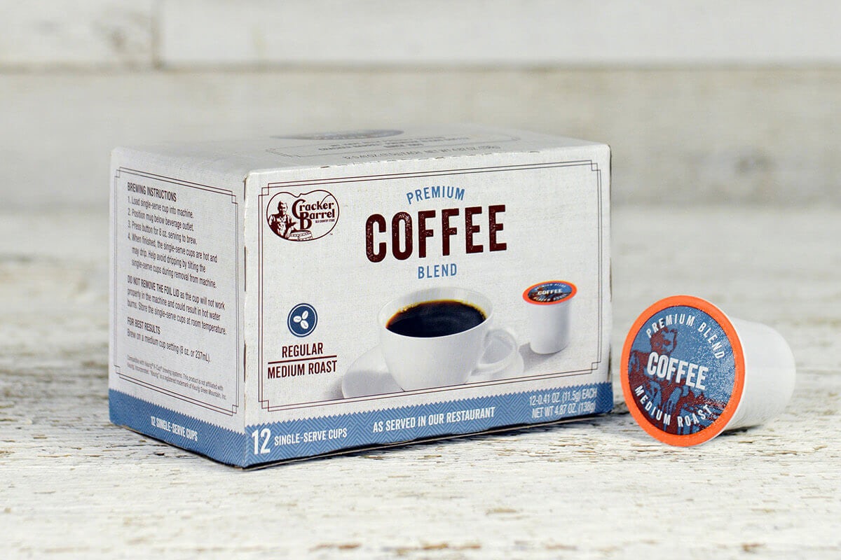 Order Cracker Barrel Coffee Single Serve Cups food online from Cracker Barrel store, Rochester on bringmethat.com
