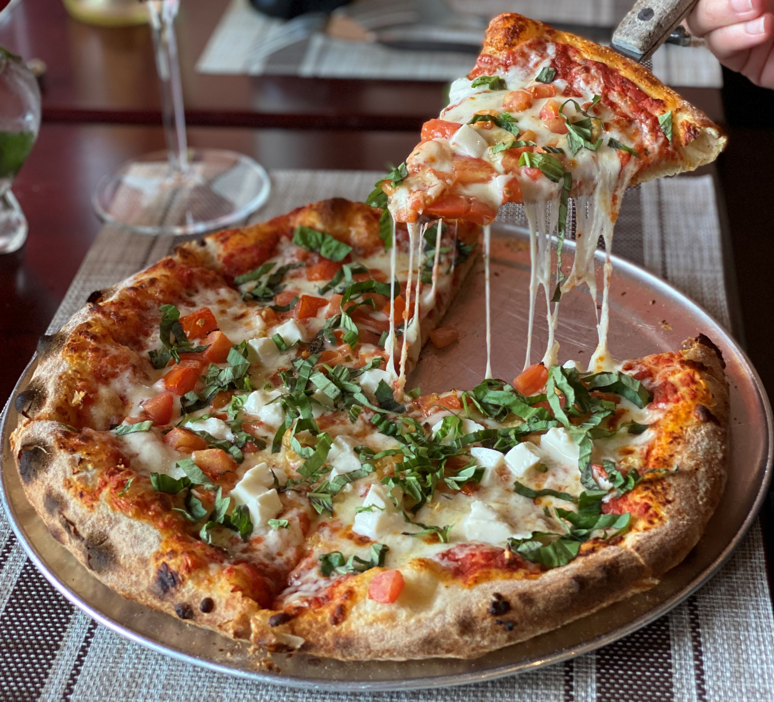 Order Margherita Pizza food online from Tramonto Bistro store, Malibu on bringmethat.com