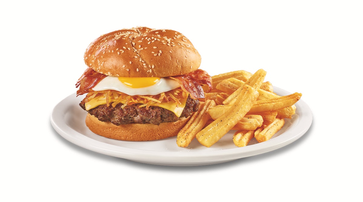 Order Slamburger™ food online from Denny's store, Thomasville on bringmethat.com