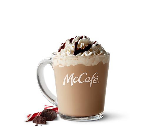 Order Peppermint Hot Chocolate food online from McDonald's store, Palmetto Bay on bringmethat.com