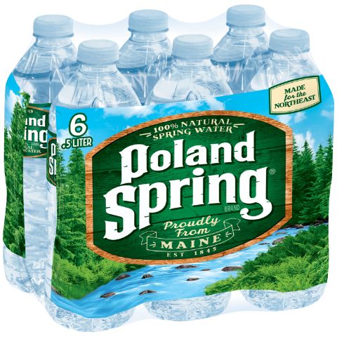 Order POLAND SPRING 100% Natural Spring Water 6 Pack 16.9oz food online from 7-Eleven store, Wakefield on bringmethat.com