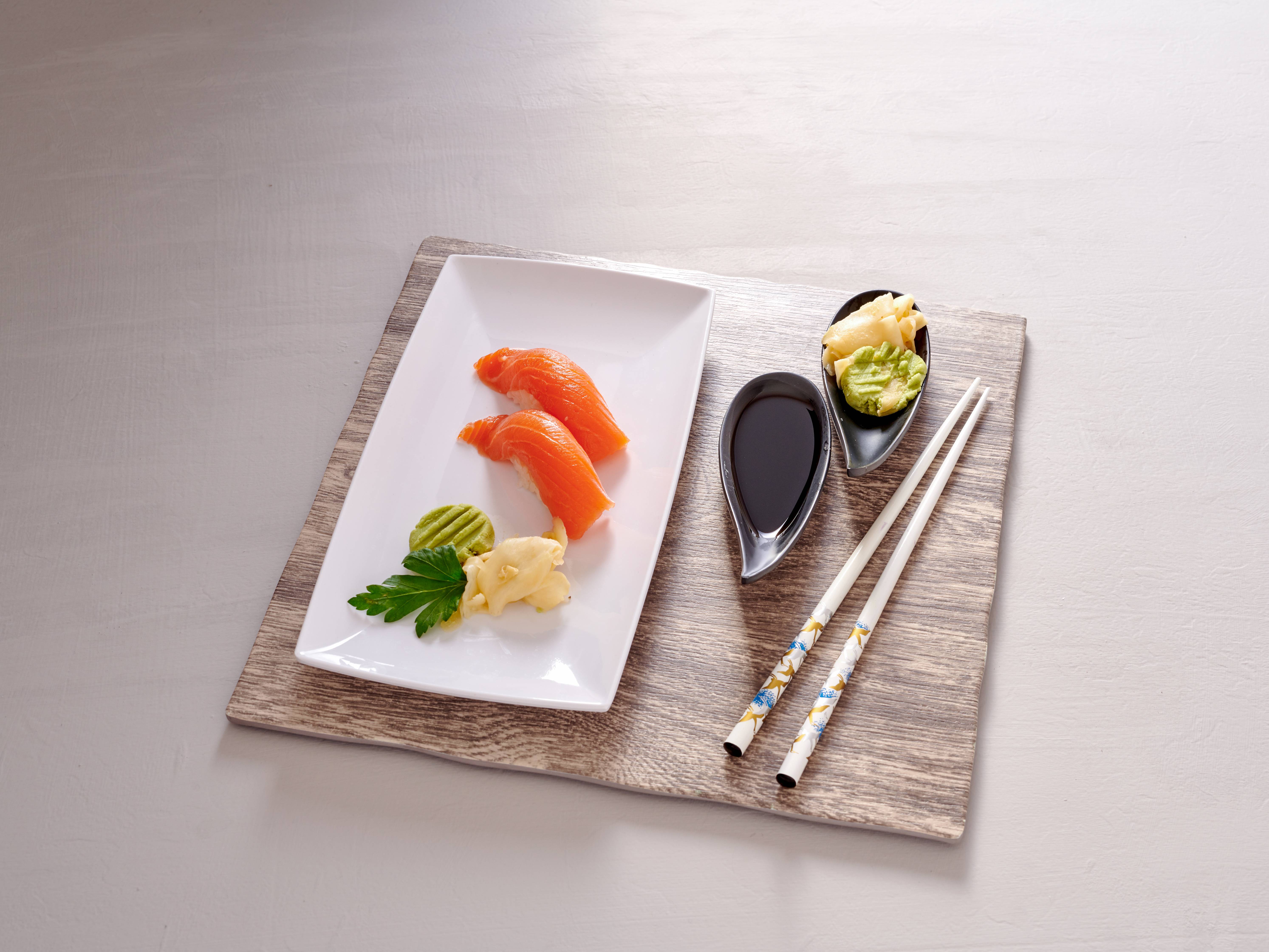 Order 2 Pieces Fresh Salmon food online from Ichiban Sushi & Ramen store, Arlington on bringmethat.com