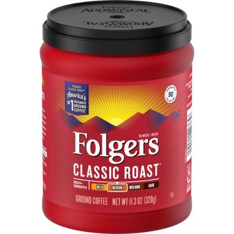 Order Folgers Classic Roast Coffee 11.3oz food online from 7-Eleven store, Aurora on bringmethat.com