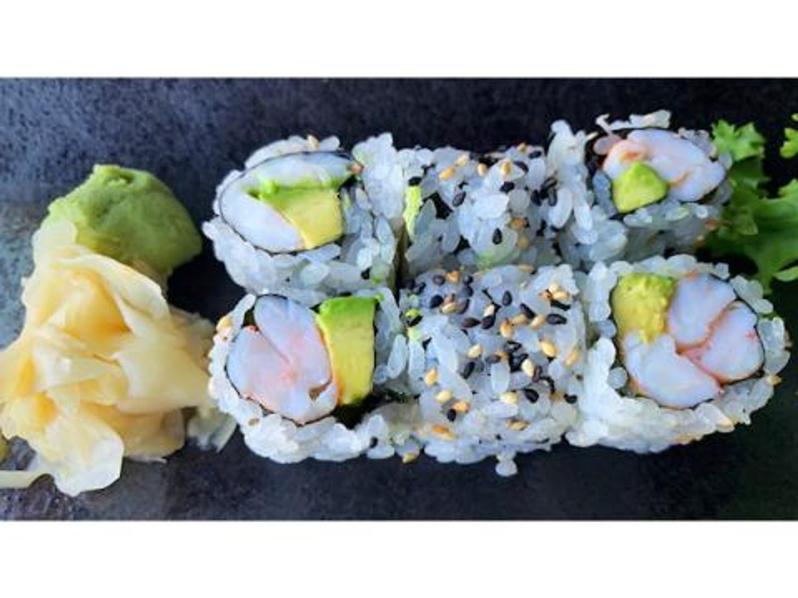 Order Shrimp Avocado Roll food online from Takumi Hibachi Sushi & Lounge store, Bay Shore on bringmethat.com