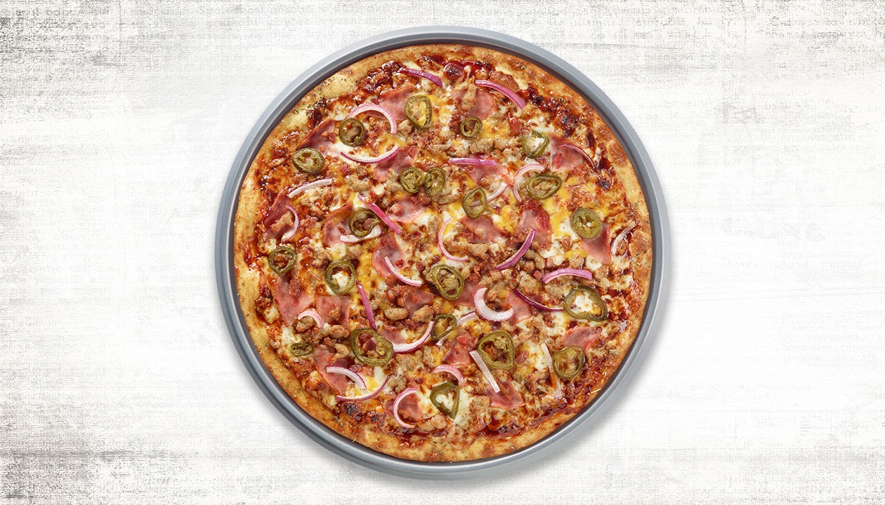 Order Spicy BBQ Piggy Pizza food online from Pasqually Pizza & Wings store, Altamonte Springs on bringmethat.com
