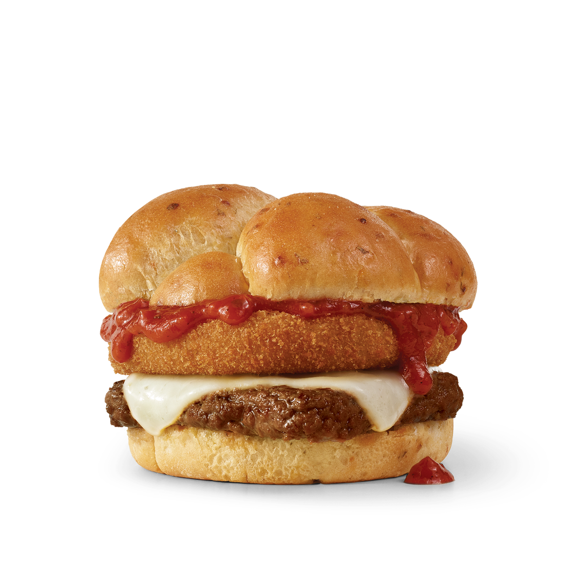 Order Italian Mozzarella Cheeseburger, Single food online from Wendy's store, Youngstown on bringmethat.com