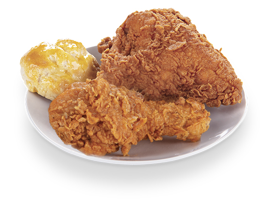 Order 2 PC Mix Chicken & (1) Biscuit Only food online from Krispy Krunchy Chicken store, Fullerton on bringmethat.com
