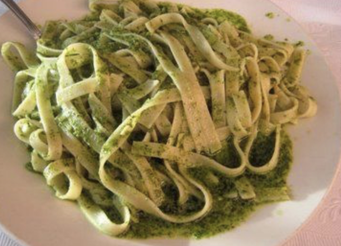 Order pesto spinach Fettuccini (Veg) food online from North Fork store, New York on bringmethat.com
