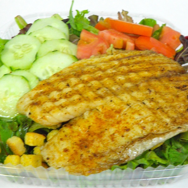 Order Grilled Tilapia Salad food online from 4 Seasons Cafe store, Newark on bringmethat.com