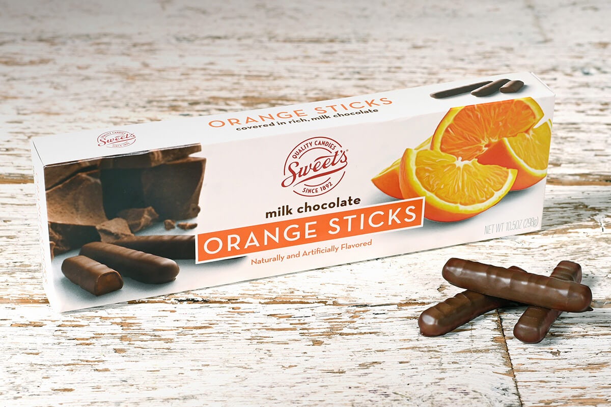 Order Milk Chocolate Orange Sticks food online from Cracker Barrel store, Rochester on bringmethat.com