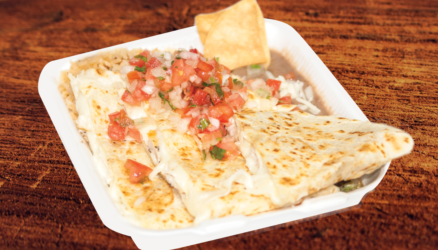 Order Chicken Quesadilla food online from Pacheco Tacos store, Los Angeles on bringmethat.com